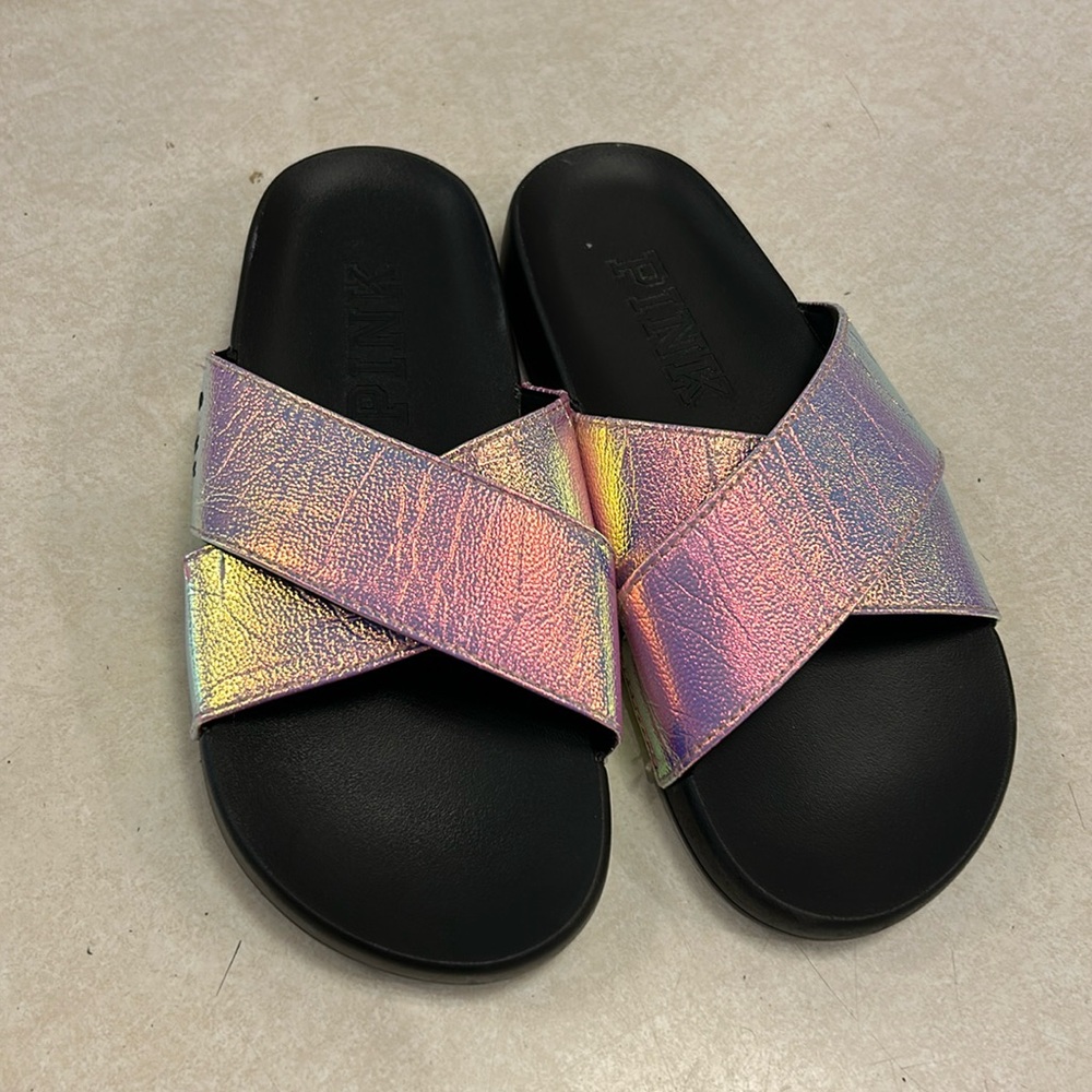Women’s  PINK slide sandals size 6.5/7